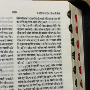 Hindi Holy Bible Missionary edition Zip, Leather Look, Amity Indexed.