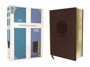 NIV, the Message, Parallel Bible, Leathersoft, Brown: Two Bible Versions Together for Study and Comparison Imitation Leather – Import,