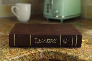 KJV, Thompson Chain-Reference Bible, Handy Size, Leathersoft, Brown, Red Letter: King James Version, Brown, Leather soft, Red Letter, Handy Size Imitation Leather – Import,