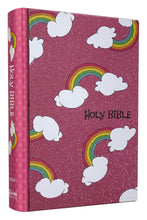 Load image into Gallery viewer, NIV, God&#39;s Rainbow Holy Bible, Hardcover, Comfort Print: 100 Devotions for Girls Hardcover – Illustrated,
