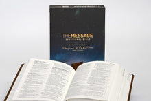 Load image into Gallery viewer, The Message Devotional Bible, Brown Cross Imitation Leather
