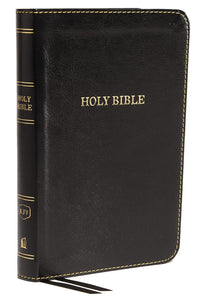 KJV, Thinline Bible, Compact, Imitation Leather, Black, Red Letter Edition: Holy Bible, King James Version Imitation Leather