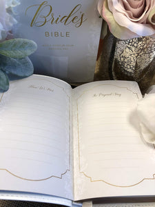 KJV Brides Bible Leather soft White Imitation Leather.