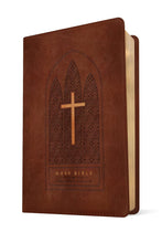 Load image into Gallery viewer, KJV Thinline Reference Bible, Filament Edition, Brown: King James Version, Reverent Cross Dark Brown, Leatherlike, Thinline Reference Bible, Filament Enabled Edition, Red Letter Imitation Leather
