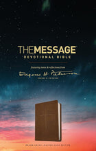 Load image into Gallery viewer, The Message Devotional Bible, Brown Cross Imitation Leather
