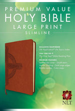 Load image into Gallery viewer, Clearance sale 2024! Premium Value Slimline Bible-NLT-Large Print Cross Leather Bound – Large Print
