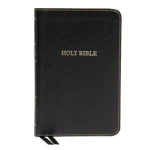 KJV, Thinline Bible, Compact, Imitation Leather, Black, Red Letter Edition: Holy Bible, King James Version Imitation Leather