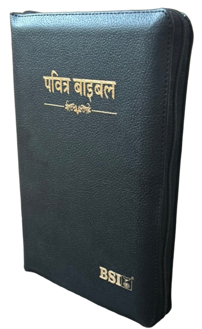 Hindi Holy Bible Missionary edition Zip, Leather Look, Amity Indexed.