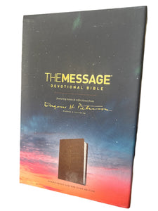 The Message Devotional Bible, Brown Cross Imitation Leather