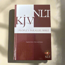 Load image into Gallery viewer, People&#39;s Parallel Bible: KJV/NLT Hardcover. king james version and new living translation.
