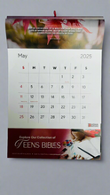 Load image into Gallery viewer, 2025 Asha Books Christian Calendar – Beautifully Designed with Bible Verses &amp; Indian Holidays
