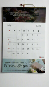 2025 Asha Books Christian Calendar – Beautifully Designed with Bible Verses & Indian Holidays