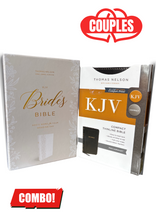 Load image into Gallery viewer, Compact Thomas Nelson KJV Bride’s Bible &amp; KJV Compact Thinline Bible – Bride and Groom Couples Combo
