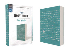 Load image into Gallery viewer, NIV, HOLY BIBLE FOR GIRLS, SOFT TOUCH EDITION, LEATHERSOFT, TEAL, COMFORT PRINT
